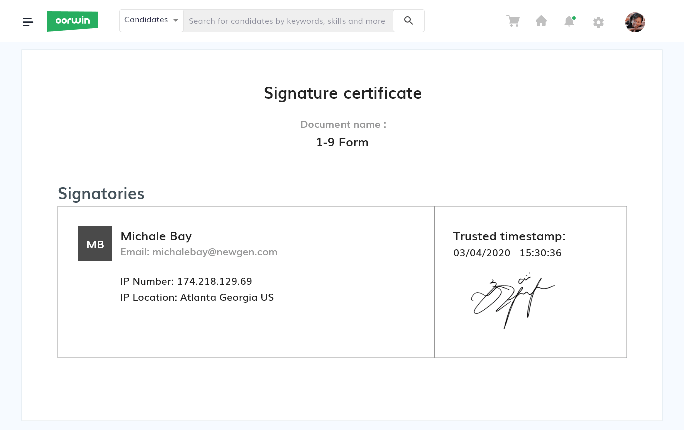 Oorwin - Custom e-docs