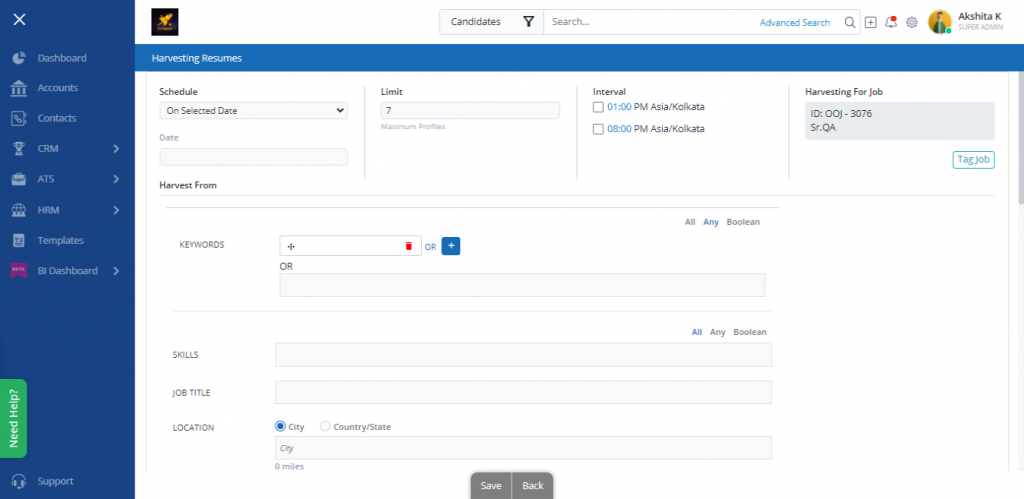 LinkedIn Resume Harvesting - Automated Resume Harvesting and Contact Fetching from LinkedIn - Oorwin