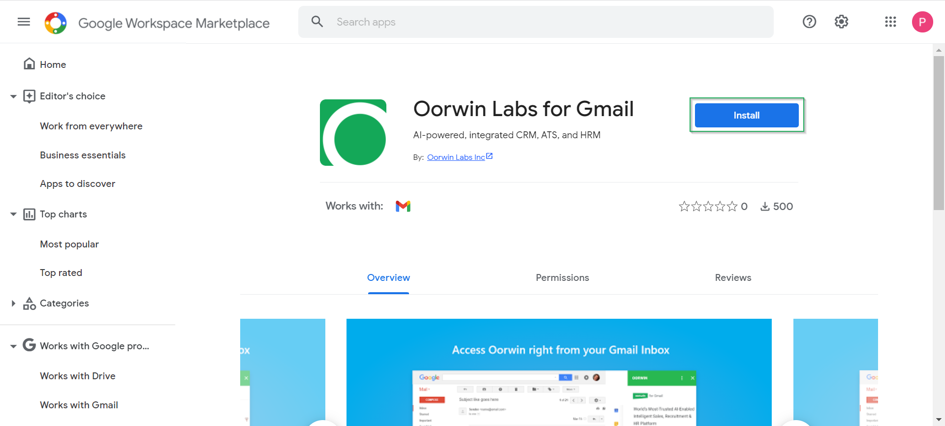 Install Gmail - Plugins Configuration - Oorwin