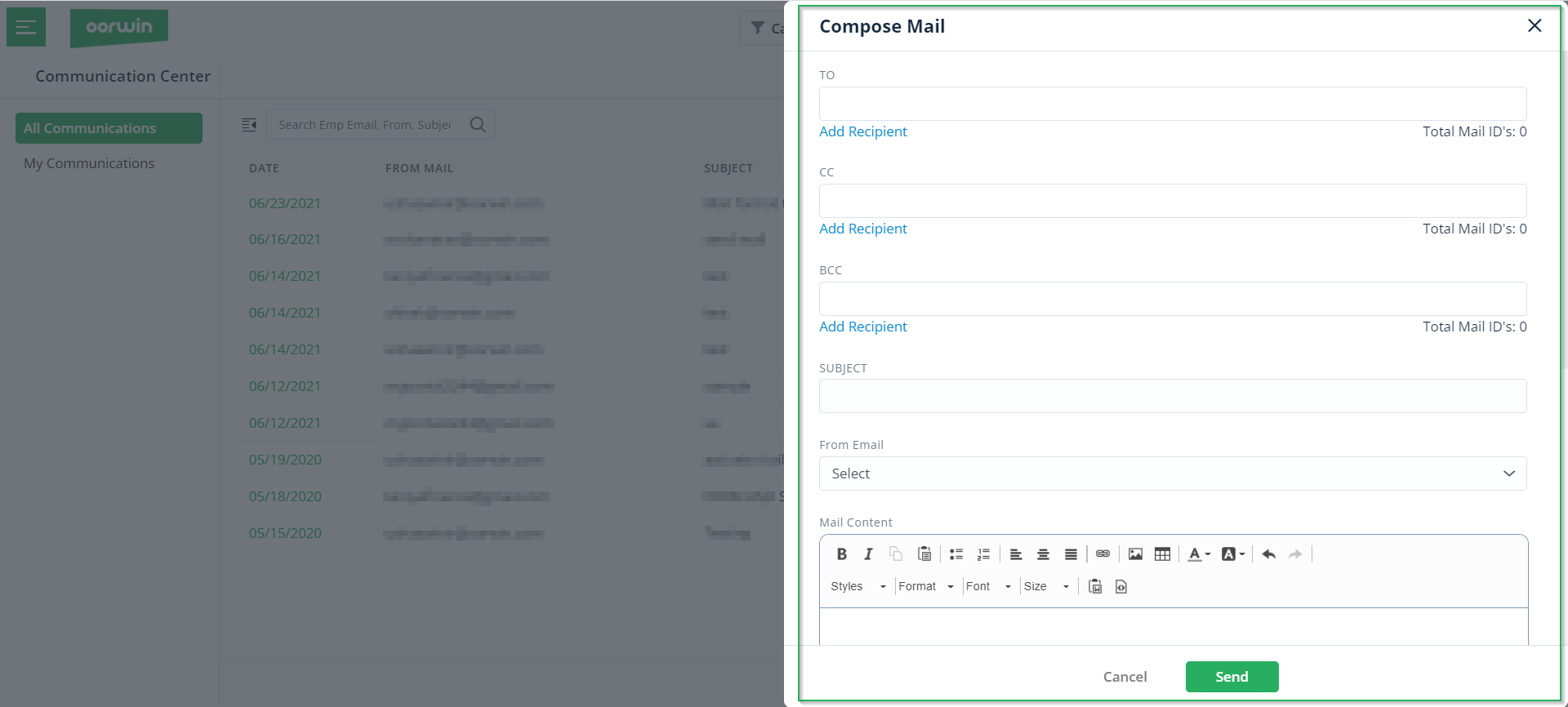 Compose Mail - Compose Email in Oorwin - Oorwin